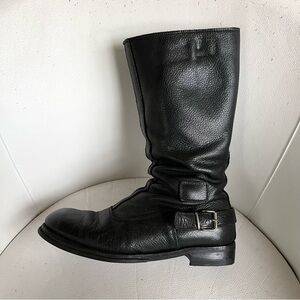 ༼ ▀̿̿-▀̿ ̿༽

Vintage Black Leather Mid Calf Boots